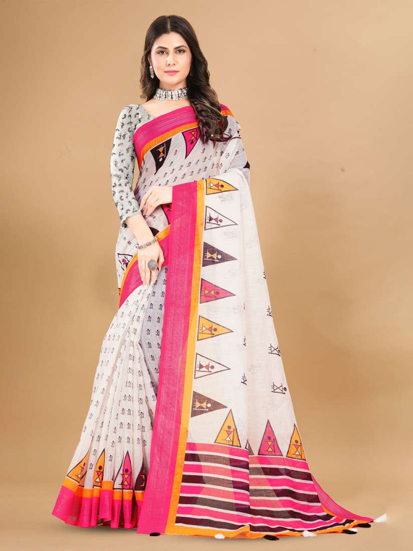 Myntra linen sarees shop