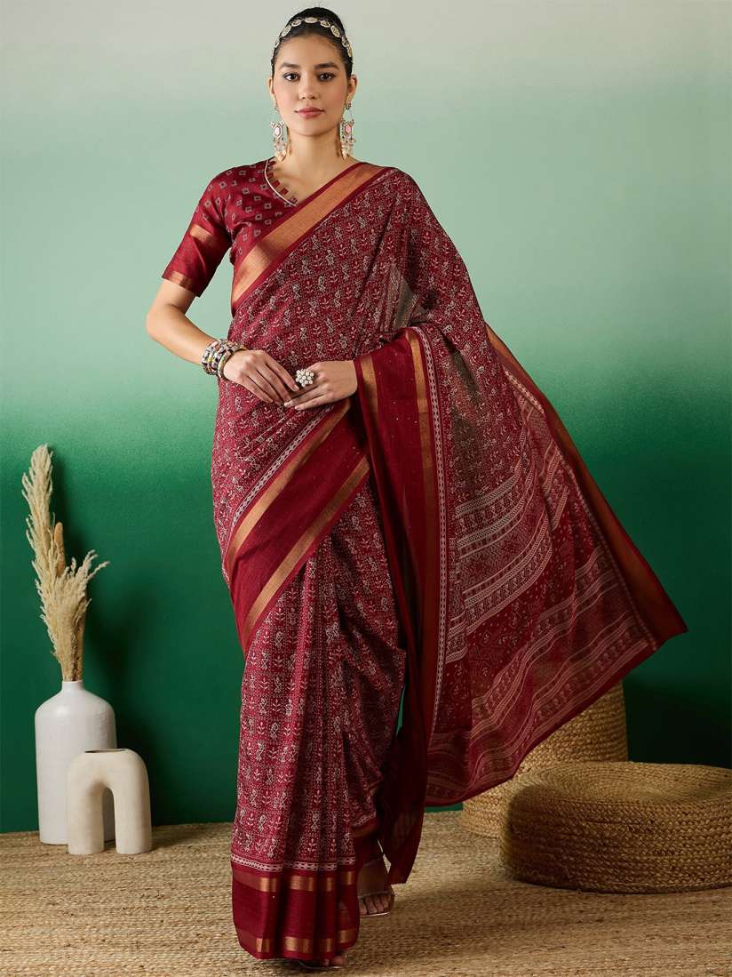 Cotton silk saree on myntra deals