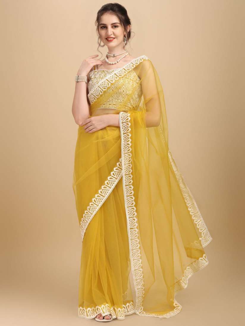 Myntra net saree sale
