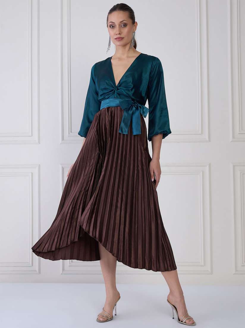 Striped satin midi dress new arrivals