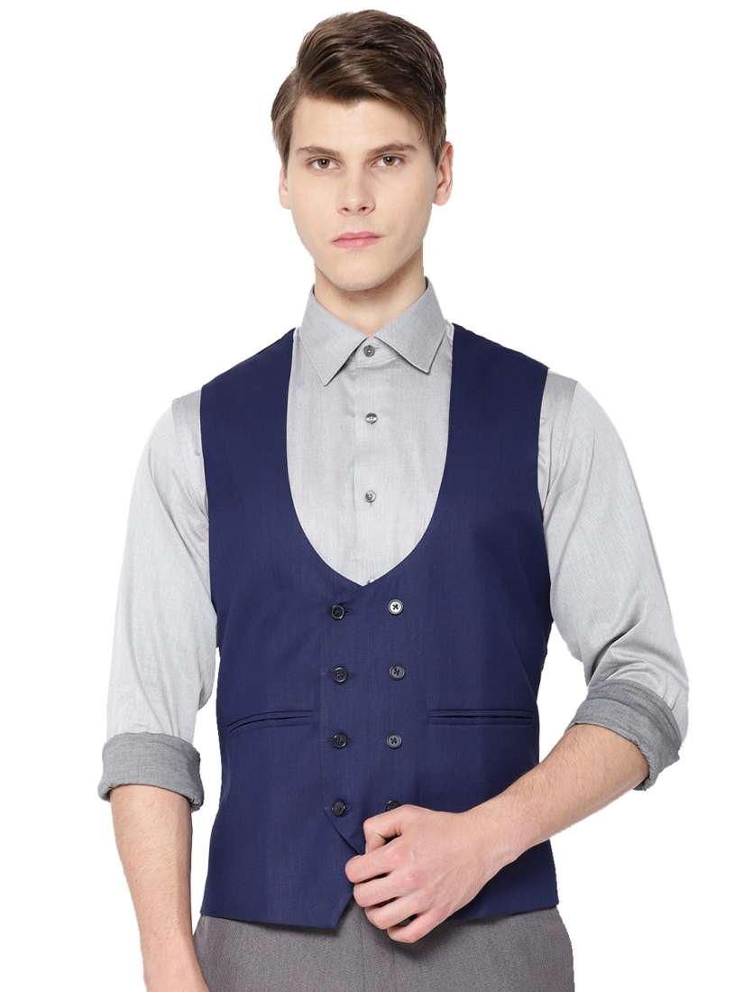 Buy Shaftesbury London Woven Sleeveless Slim Fit Waistcoat Waistcoat for Men 29639252 Myntra