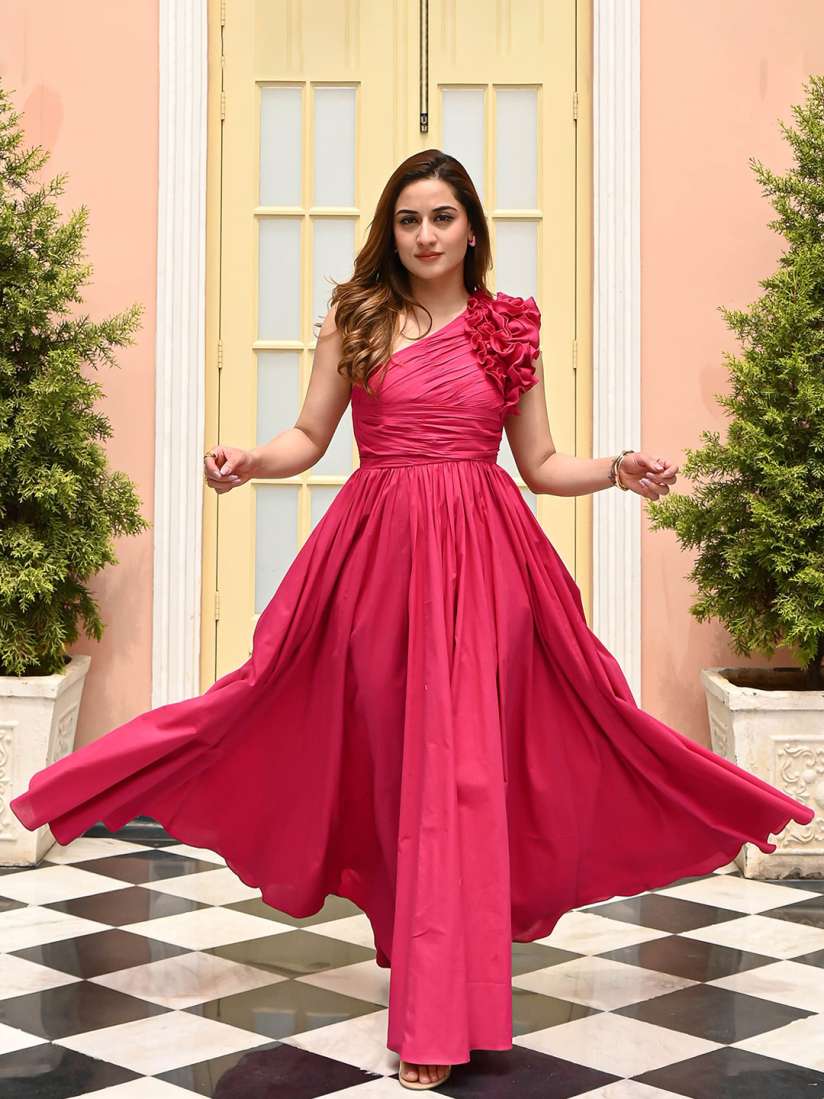 Buy Bunaai Women Cotton Fit And Flared Maxi Ethnic Dresses Ethnic Dresses for Women 29642458 Myntra