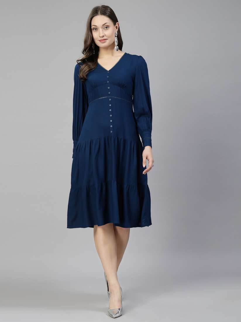 Myntra a line dresses on sale