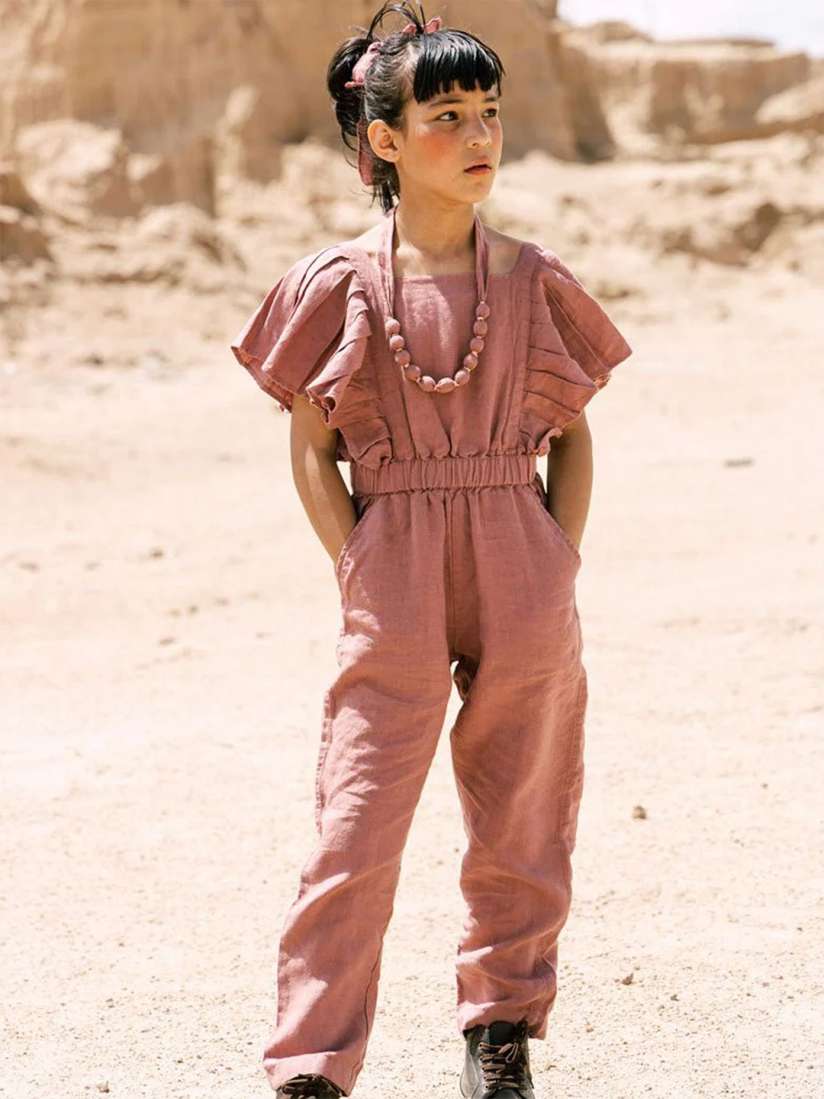 Buy CHI LINEN CLOTHING Girls Linen Basic Jumpsuit Jumpsuit for Girls 29646200 Myntra