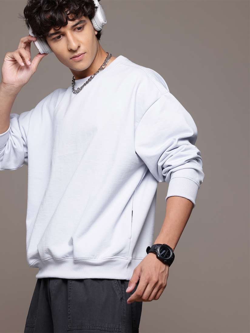 Buy The Roadster Lifestyle Co. Men Oversized Sweatshirt Sweatshirts for Men 29652706 Myntra