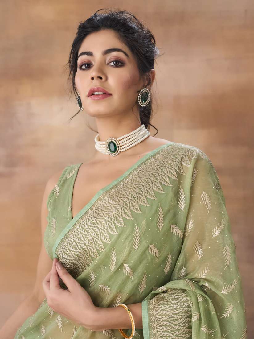 Buy kasee Floral Embroidered Art Silk Saree Sarees for Women 29655212 Myntra