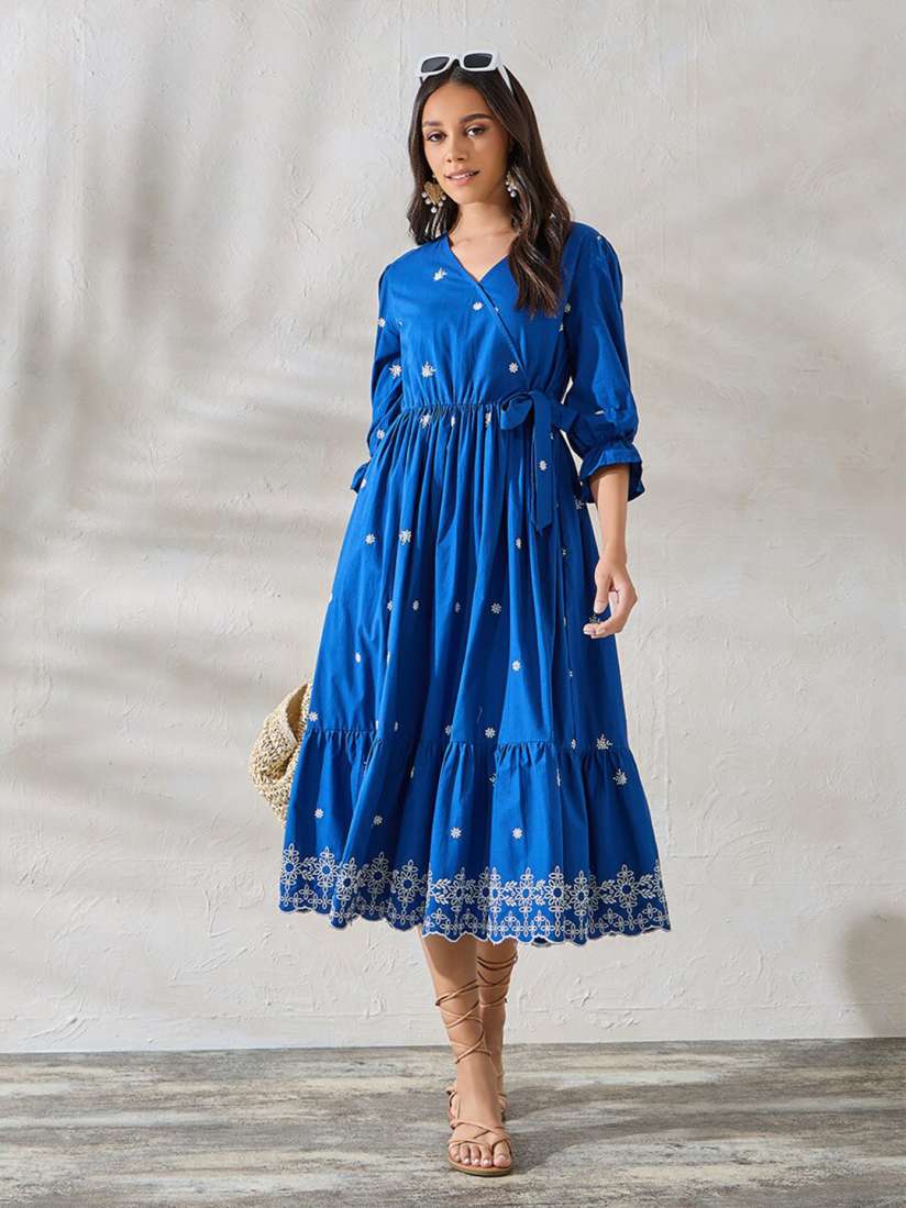 Myntra full length dresses shop