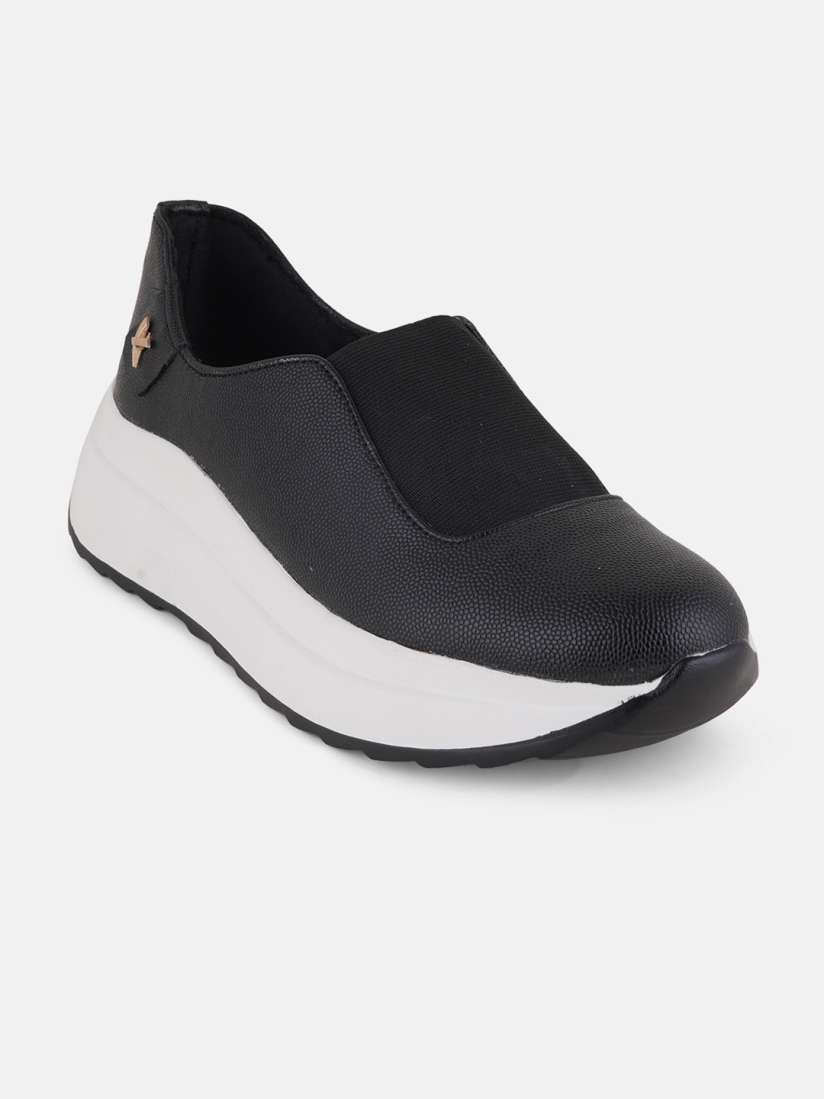 The Roadster Lifestyle Co Women Textured Slip-On Casual Sneakers (6) by Myntra