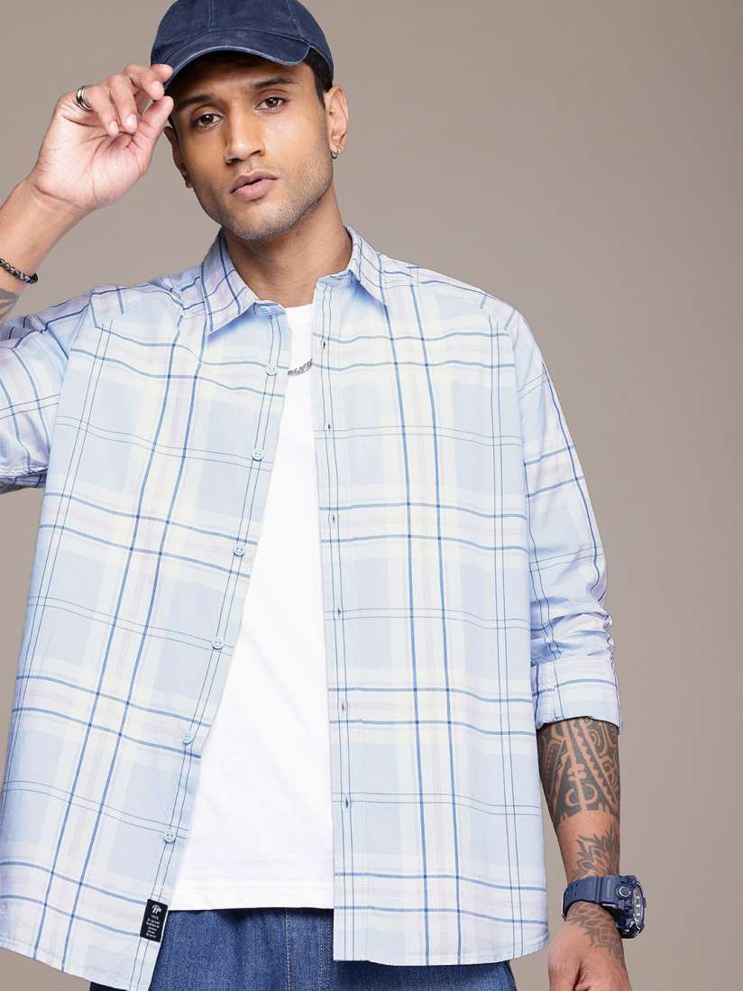 Buy The Roadster Life Co. Checked Pure Cotton Casual Shirt Shirts for Men 29658322 Myntra