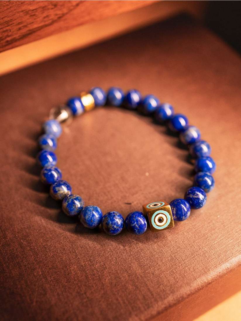Unisex lapis lazuli bracelet top
