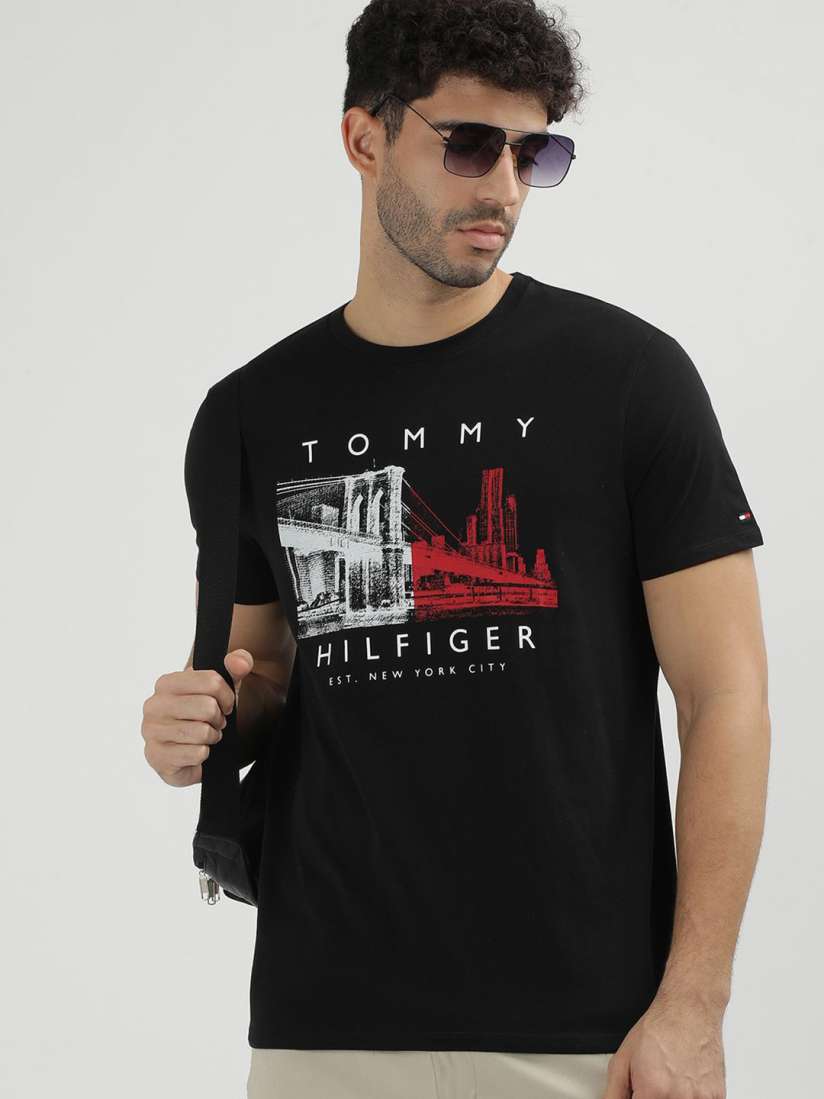 Tommy hilfiger t shirts myntra cheap