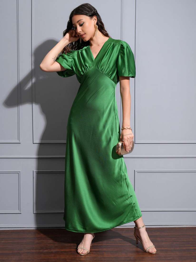 Buy Tokyo Talkies V Neck Maxi Dress Dresses for Women 29670372 Myntra