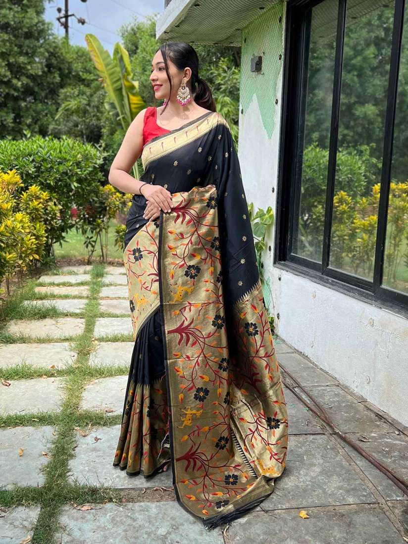 Myntra paithani sarees clearance