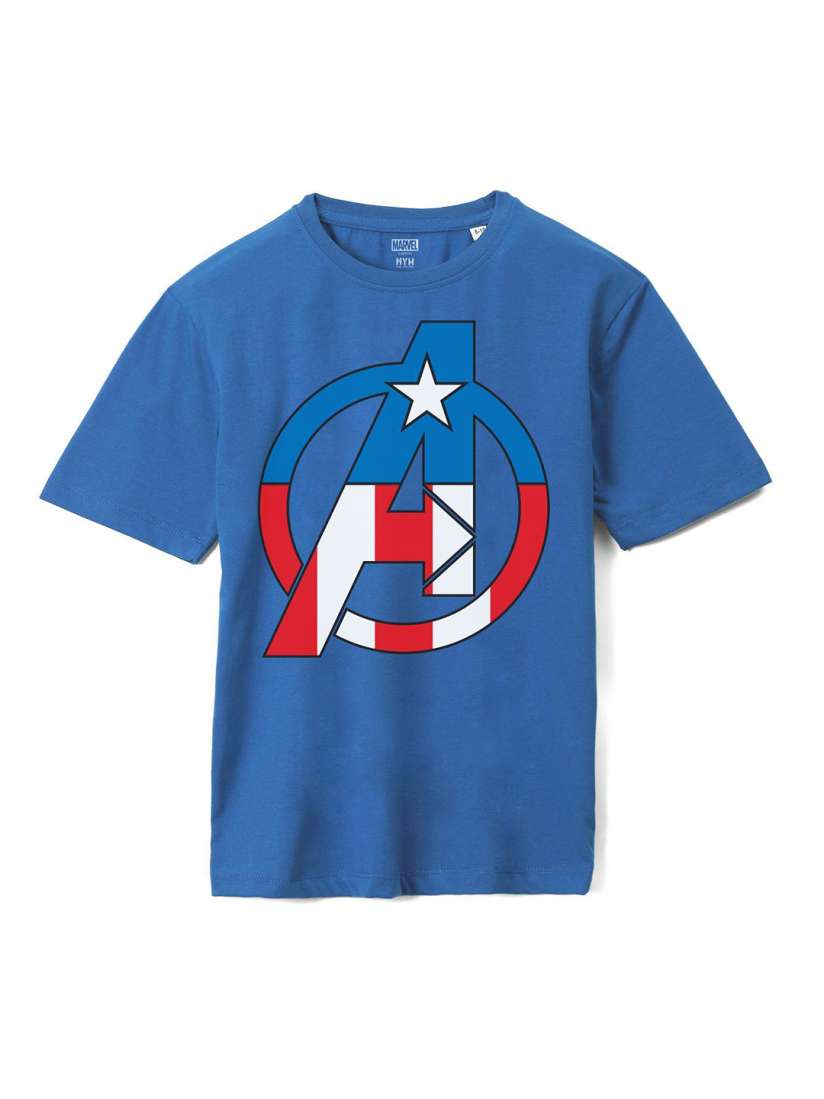 Buy Wear Your Mind Boys Avengers Printed Round neck Pockets T shirt Tshirts for Boys 29678262 Myntra