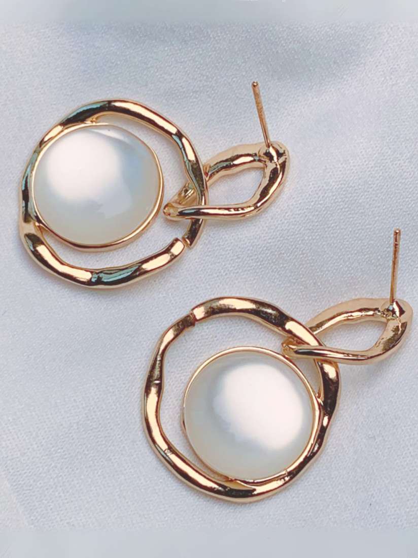 Buy I Jewels Gold Plated Pearl Drop Earrings Earrings for Women 29684442 Myntra