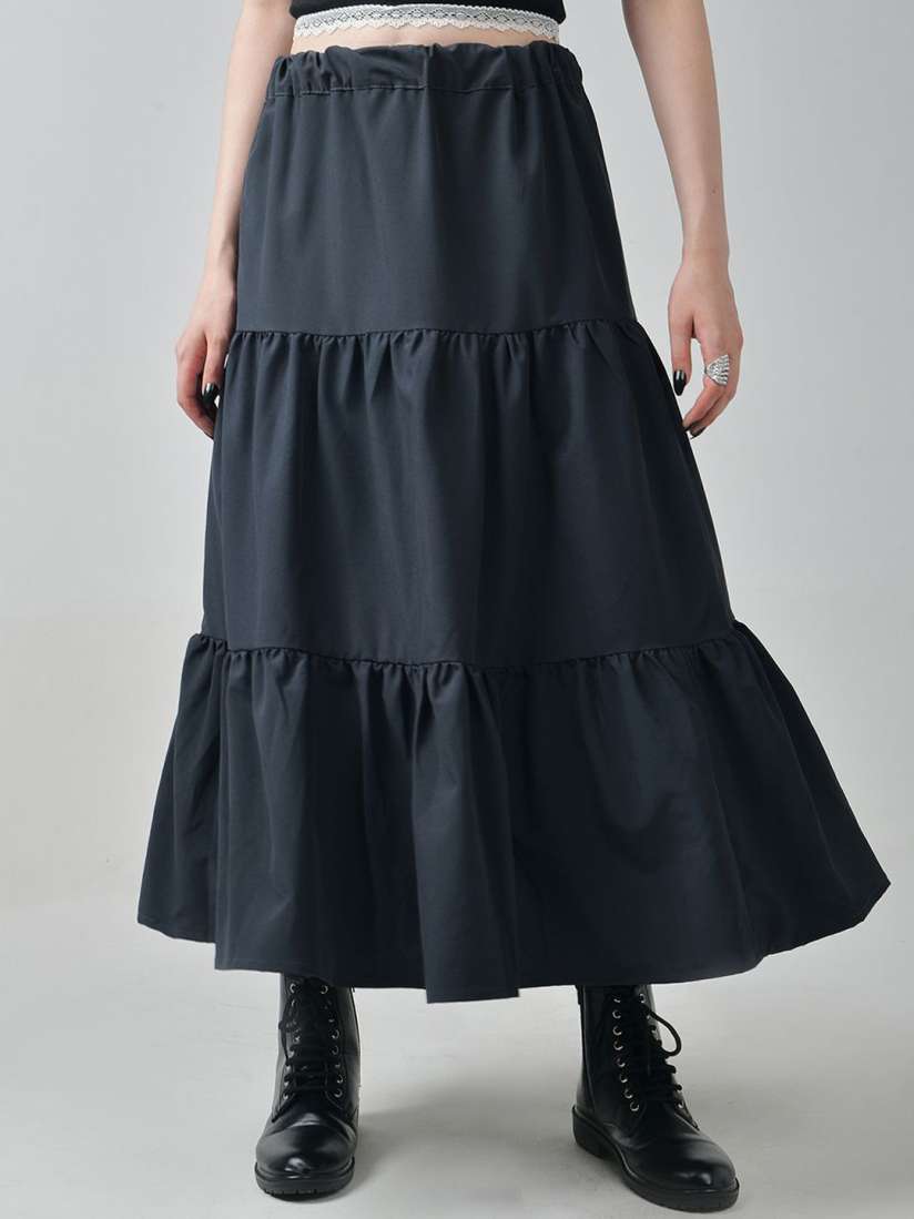 Ruffle skirt myntra top