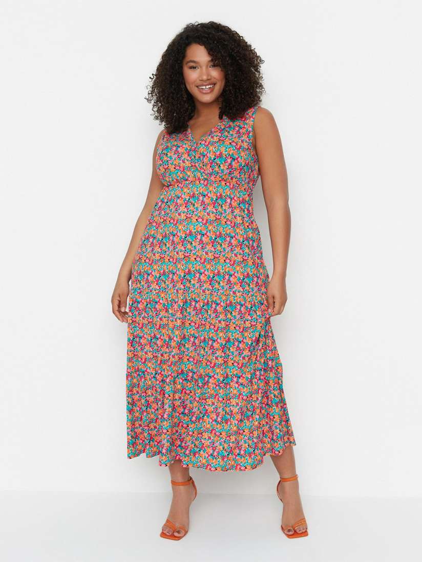 A line midi dress plus size sales