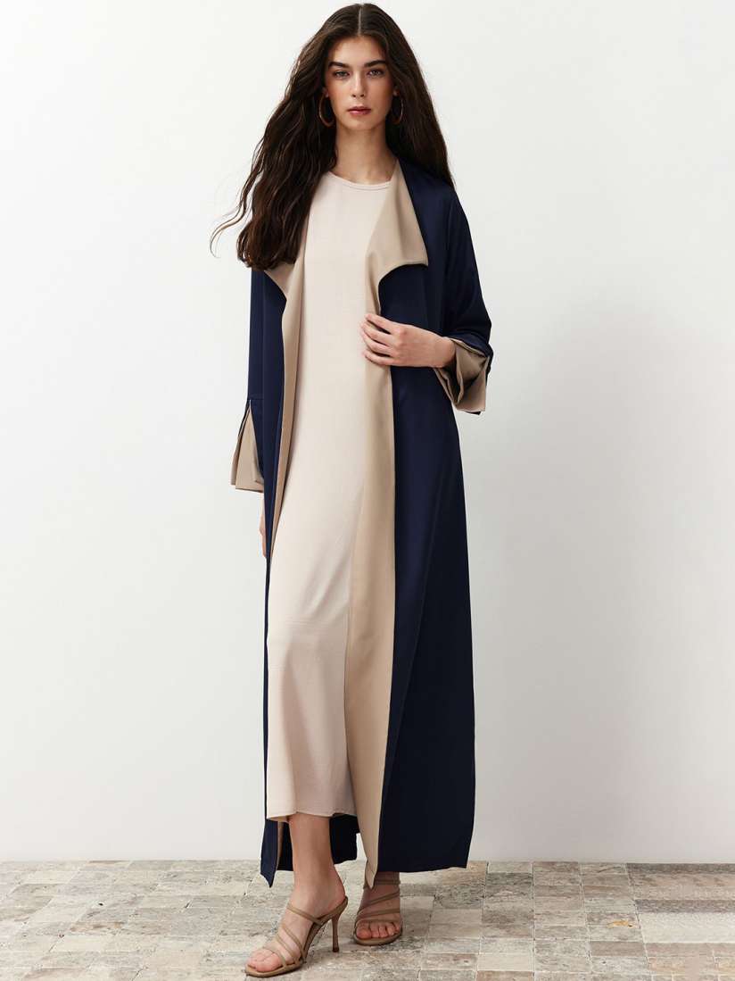 Longline open front jacket outlet