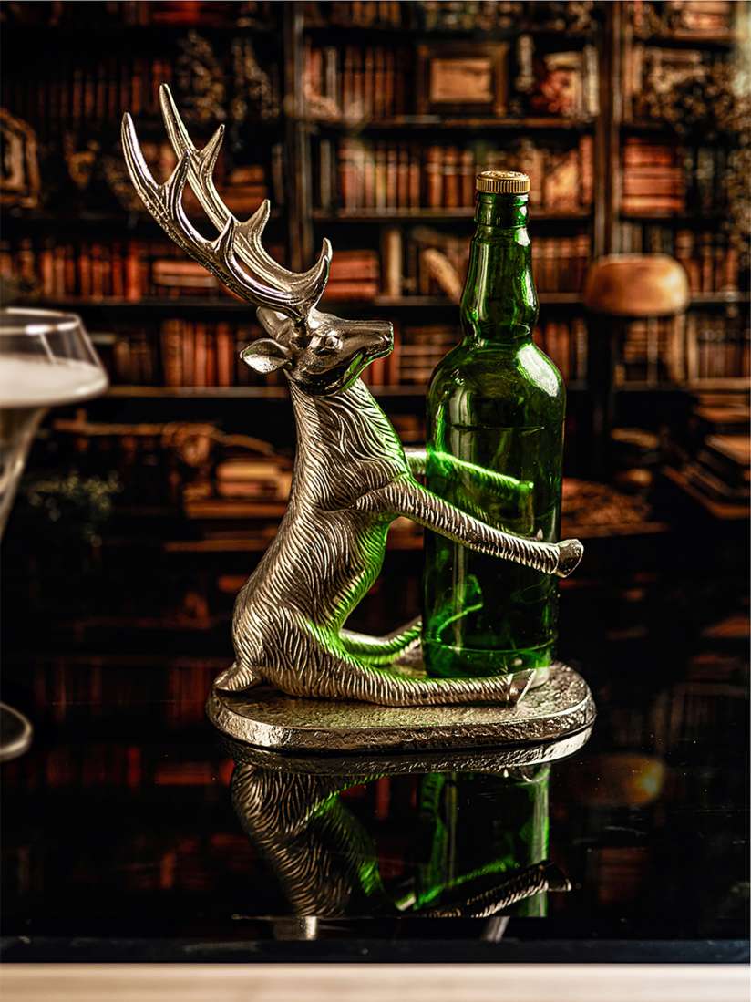 Buy Troveas Silver Toned Textured Deer Aluminum Bottle Holder Bottle Holder for Unisex 29702162 Myntra