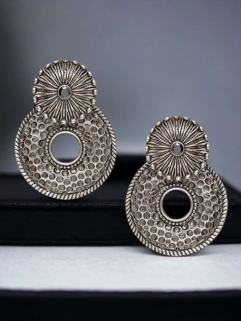 Myntra oxidised earrings shop