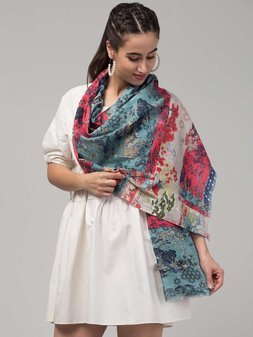 Buy J Style Women Printed Pure Cotton Scarf Scarves for Women 29703618 Myntra