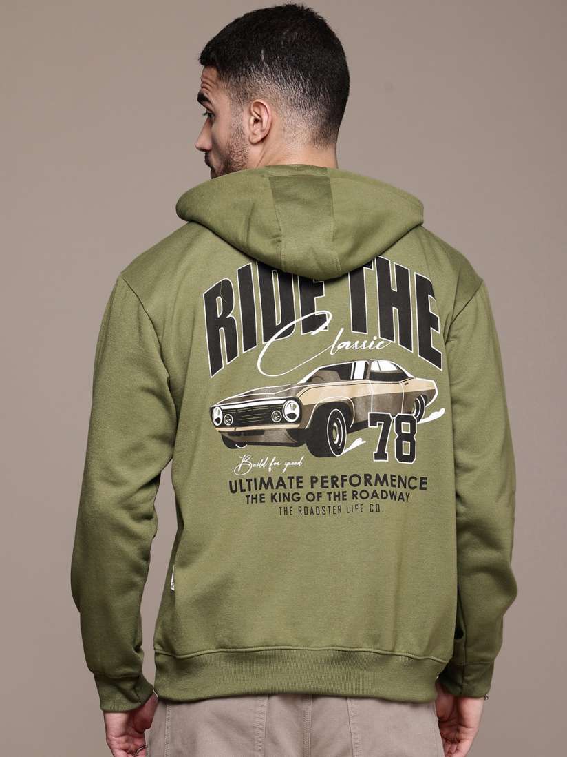 Buy The Roadster Life Co. Graphic Printed Hooded Relaxed Fit Sweatshirt Sweatshirts for Men 29705184 Myntra