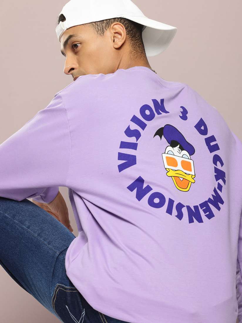 Buy Kook N Keech Disney Donald Duck Printed Relaxed Fit Pure Cotton Sweatshirt Sweatshirts for Men 29705754 Myntra