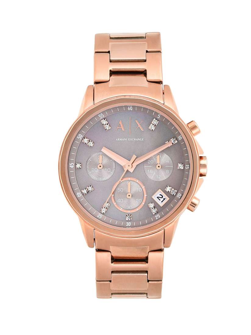 Buy Armani Exchange Women Charcoal Rose Gold Analogue and Digital Watch Watches for Women 2970594 Myntra