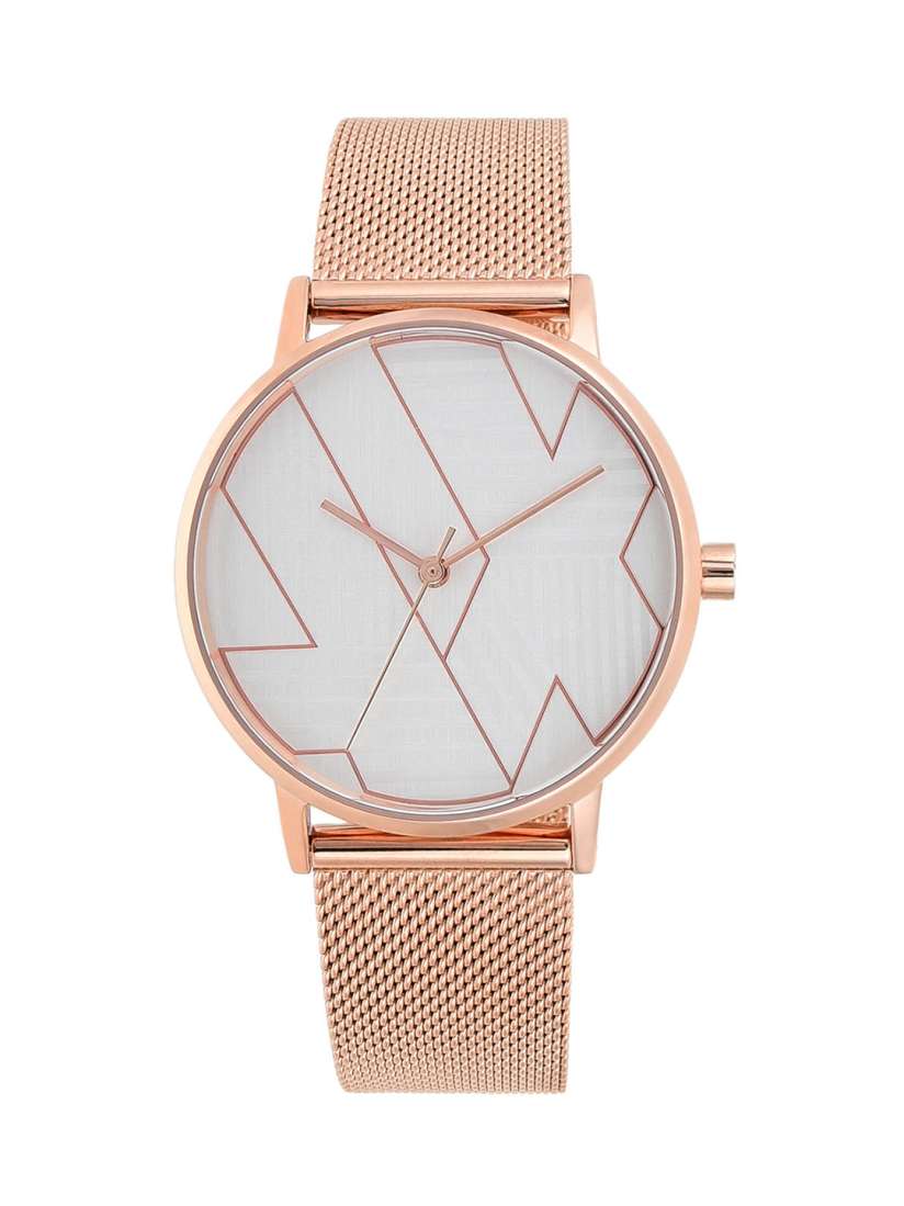 Armani exchange watch rose gold deals