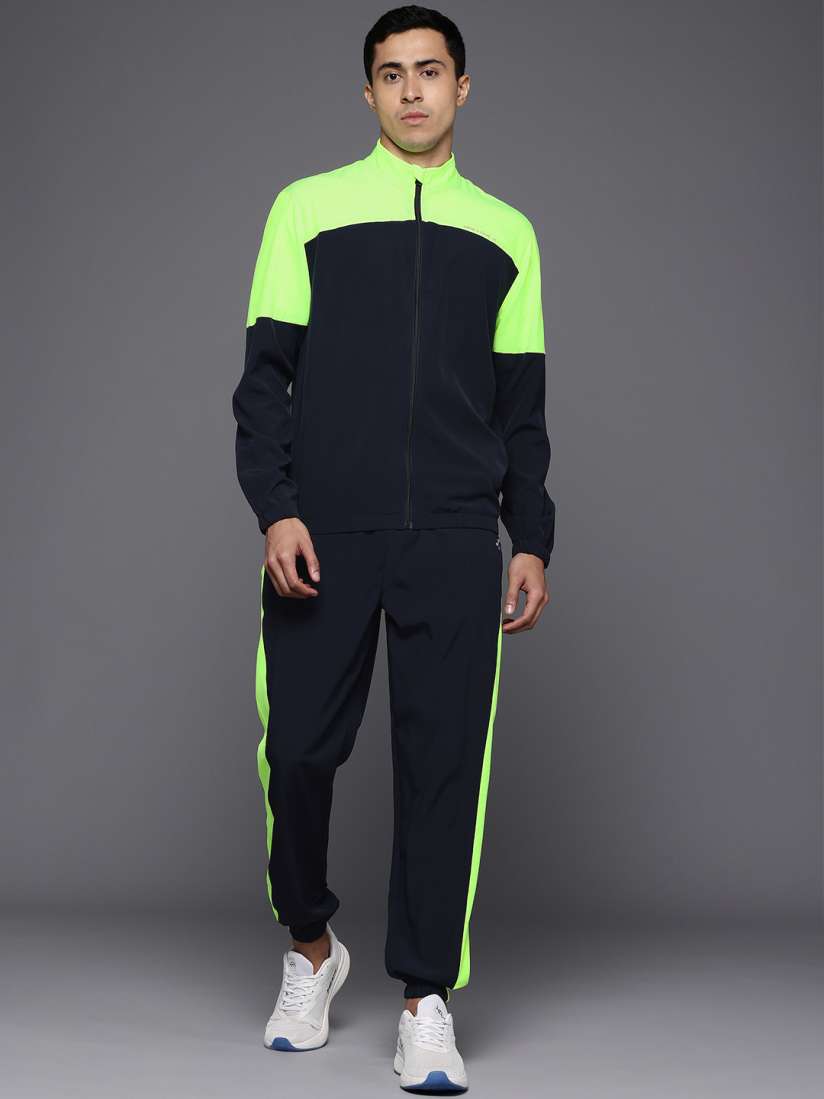 Black and neon green tracksuit discount