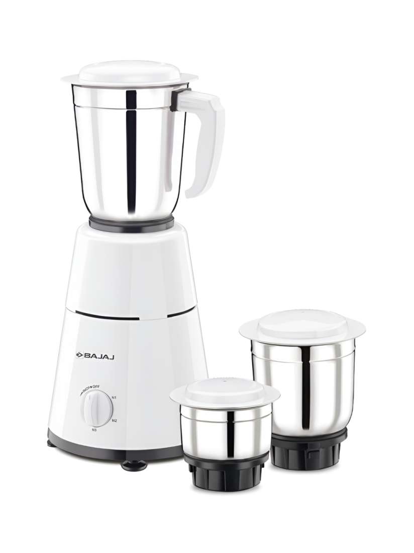 Buy Bajaj White 500 W Juicer Mixer Grinder With 3 Jars Juicer Mixer Grinder for Unisex 29727606 Myntra