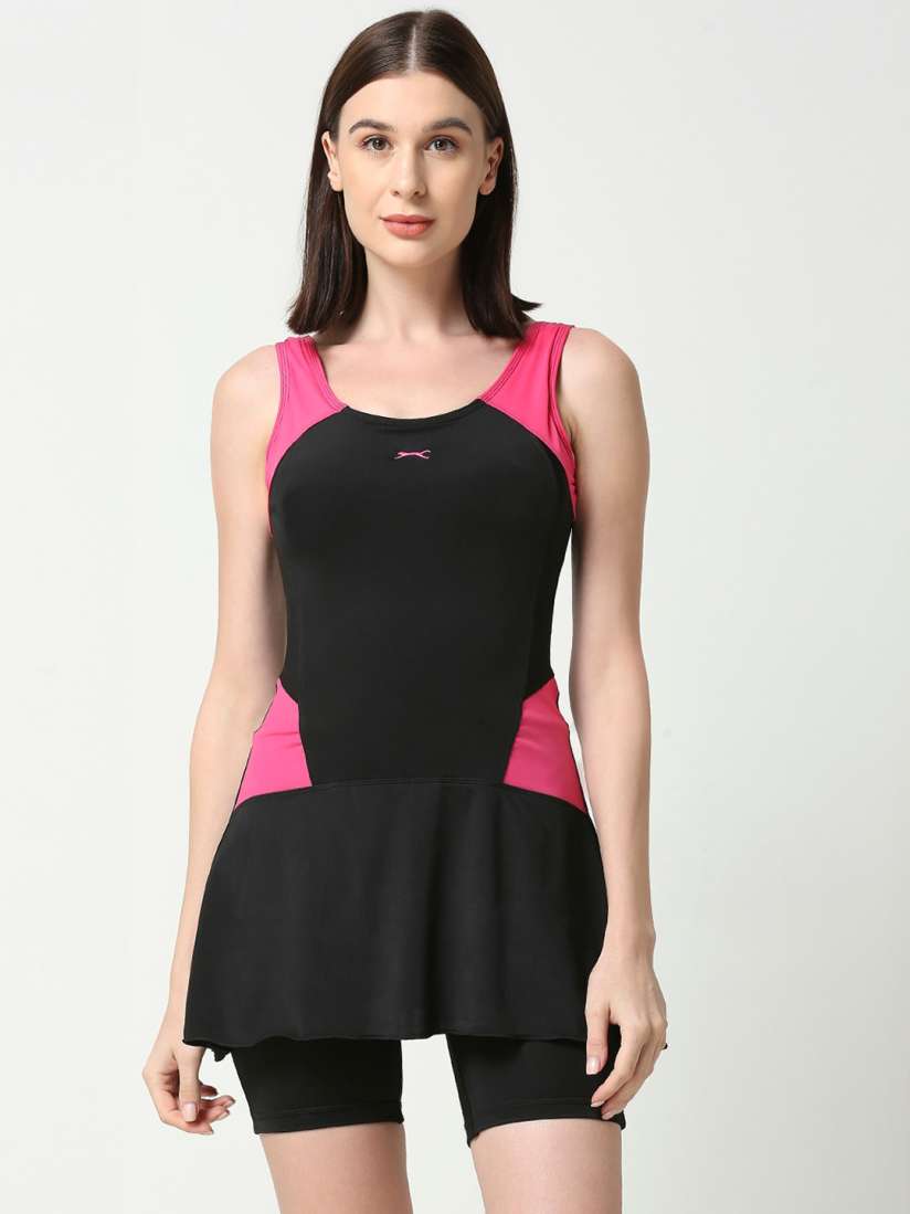 Buy Black Panther Women Sleeveless Frock Style Swimming Dress Swimwear for Women 29732046 Myntra