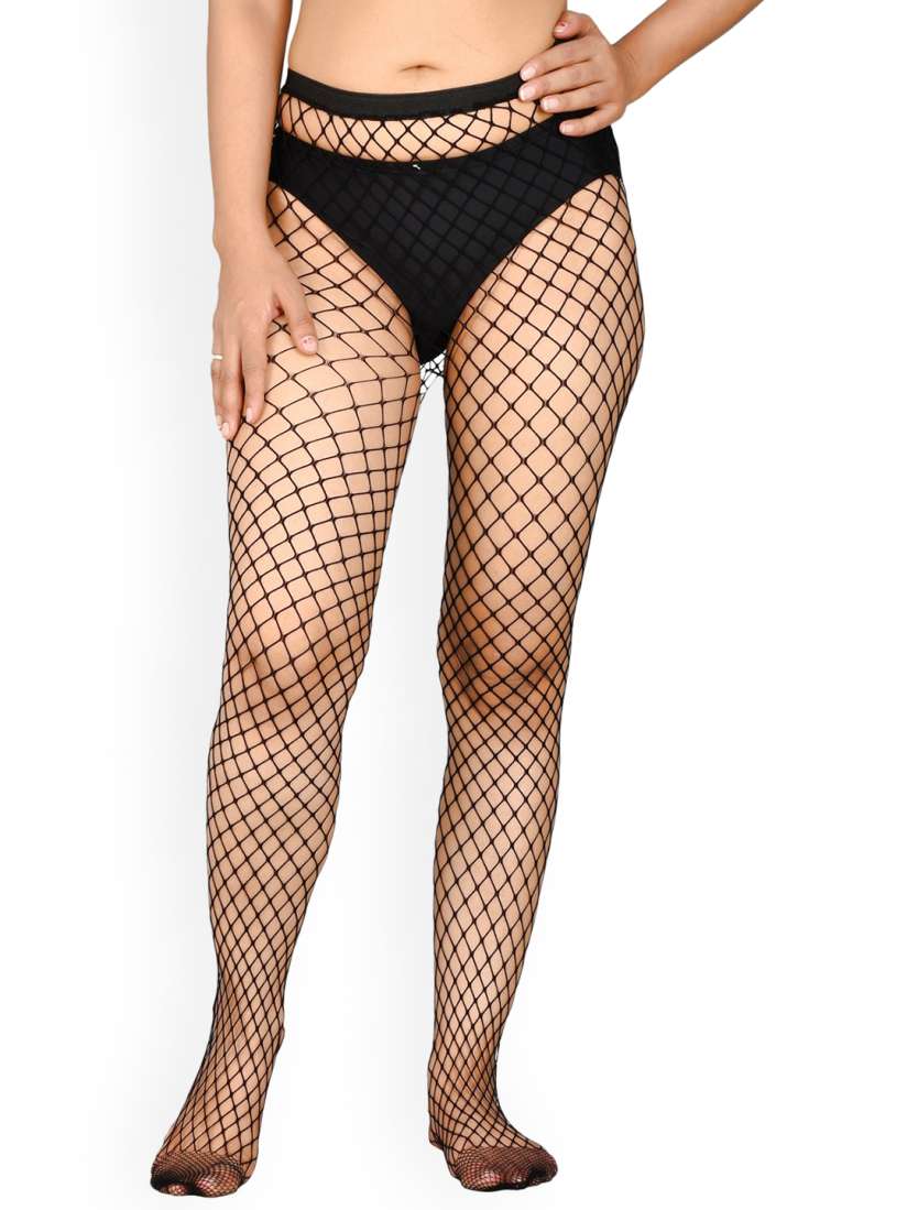 Buy SELETA Self Design High Rise Fishnet Stockings Stockings for Women 29735560 Myntra