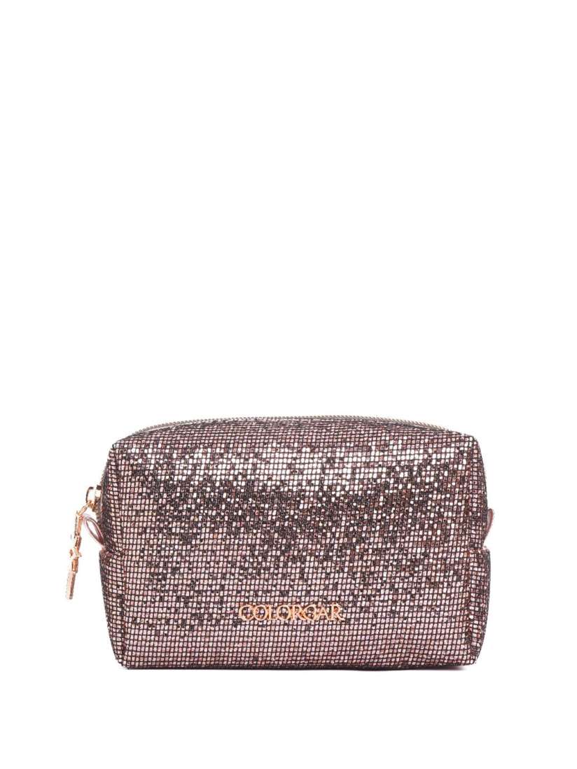 Buy Colorbar Glitz N Glam Embellished Makeup Pouch Rose Gold Radiance Makeup Pouch for Women 29736904 Myntra