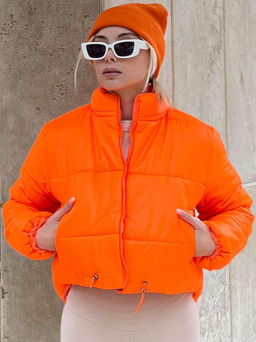 Buy Trend Alacati stili Hooded Crop Puffer Jacket Jackets for Women 29737588 Myntra