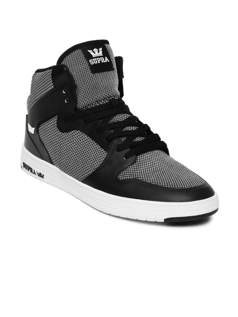 Buy Supra Men Black VAIDER 2.0 Textured Mid Top Casual Shoes Casual Shoes for Men 2973875 Myntra