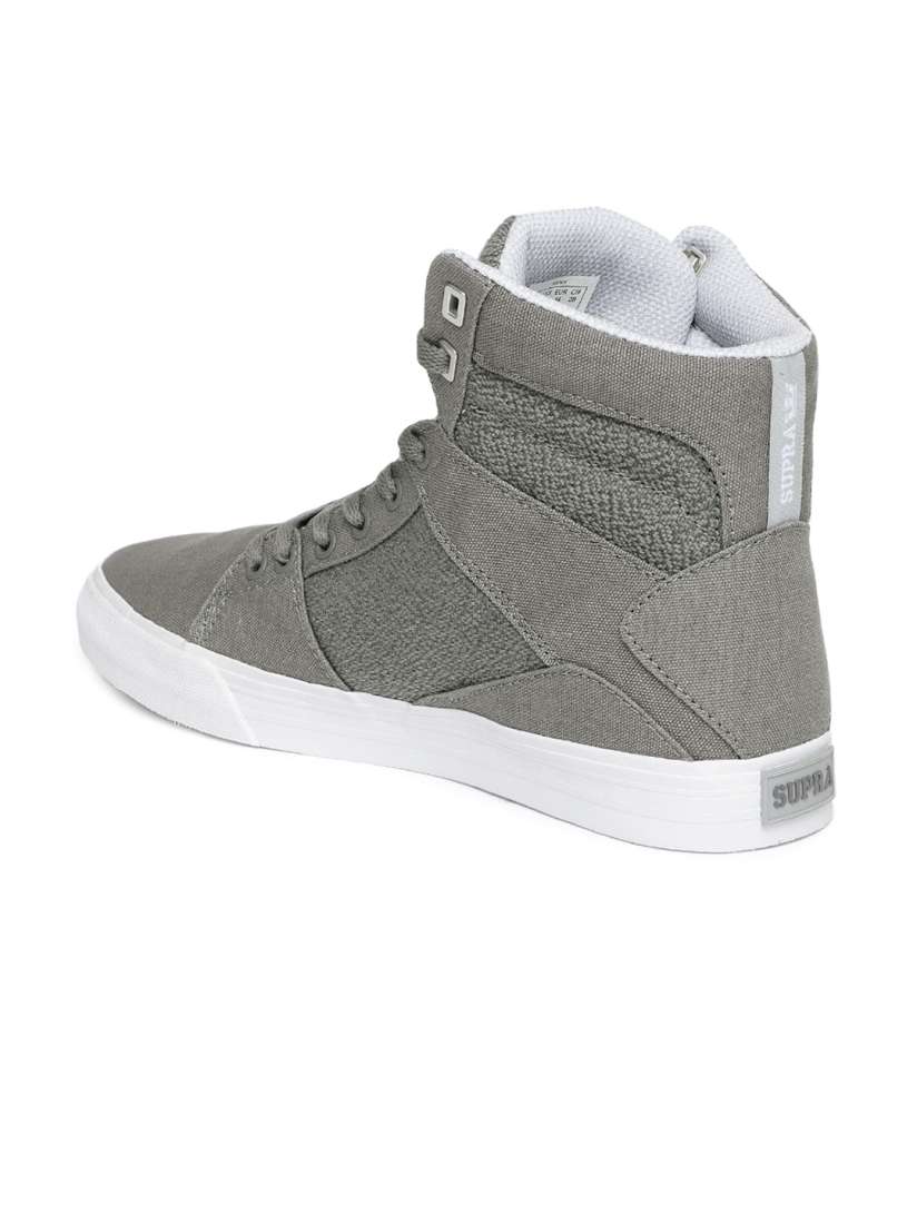Nike supra high shoes silver black clearance