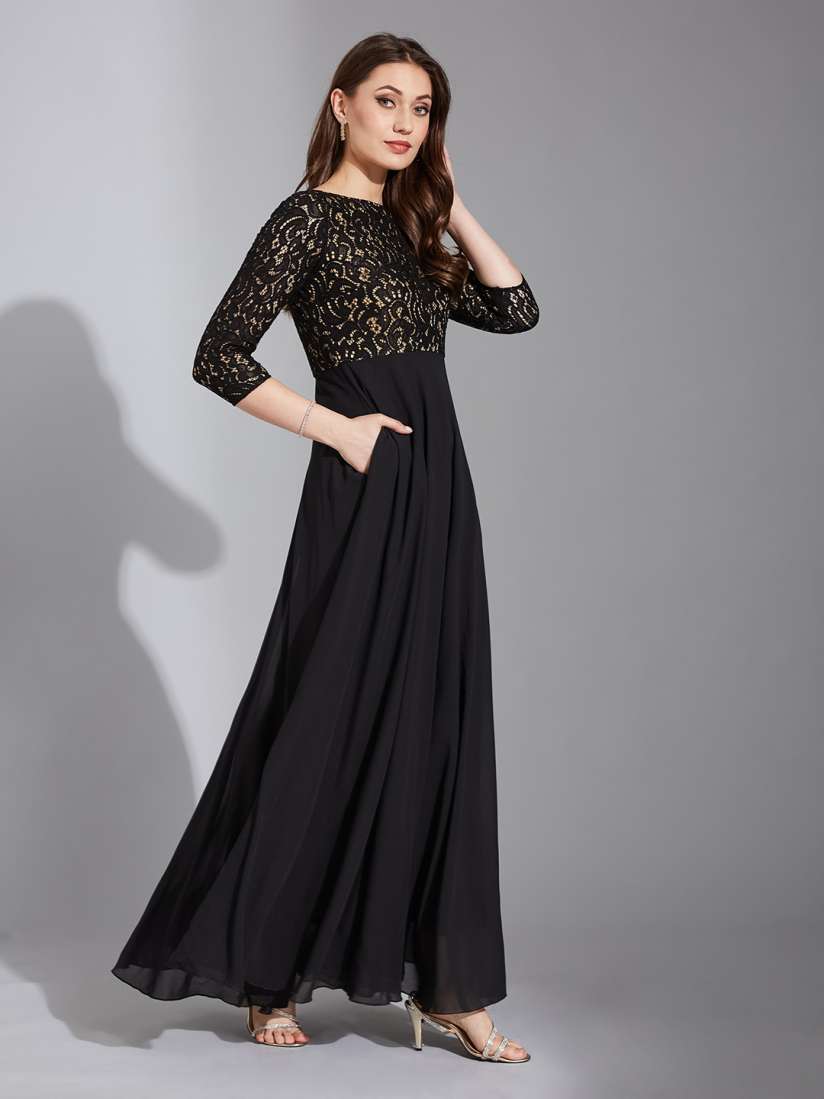 Buy Life With Pockets Embellished Maxi Dress Dresses for Women 29741622 Myntra