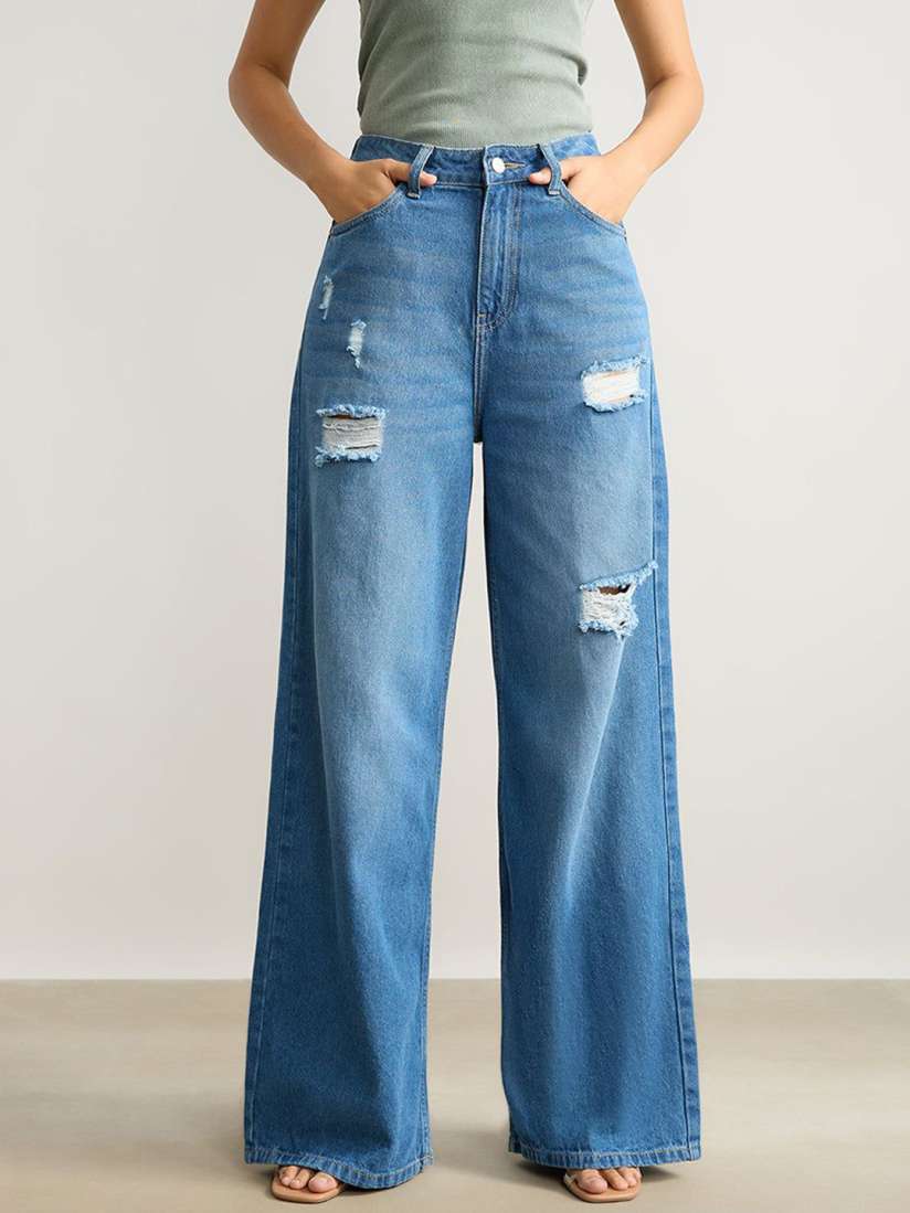 Myntra jeans for girl clearance