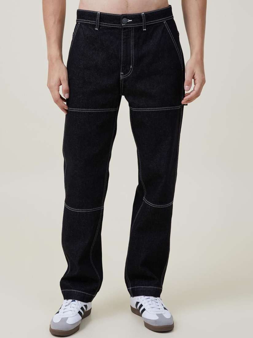 Buy Kotty Men Black Jean Straight Fit Low Rise Clean Look Stretchable Jeans Jeans for Men 29747052 Myntra