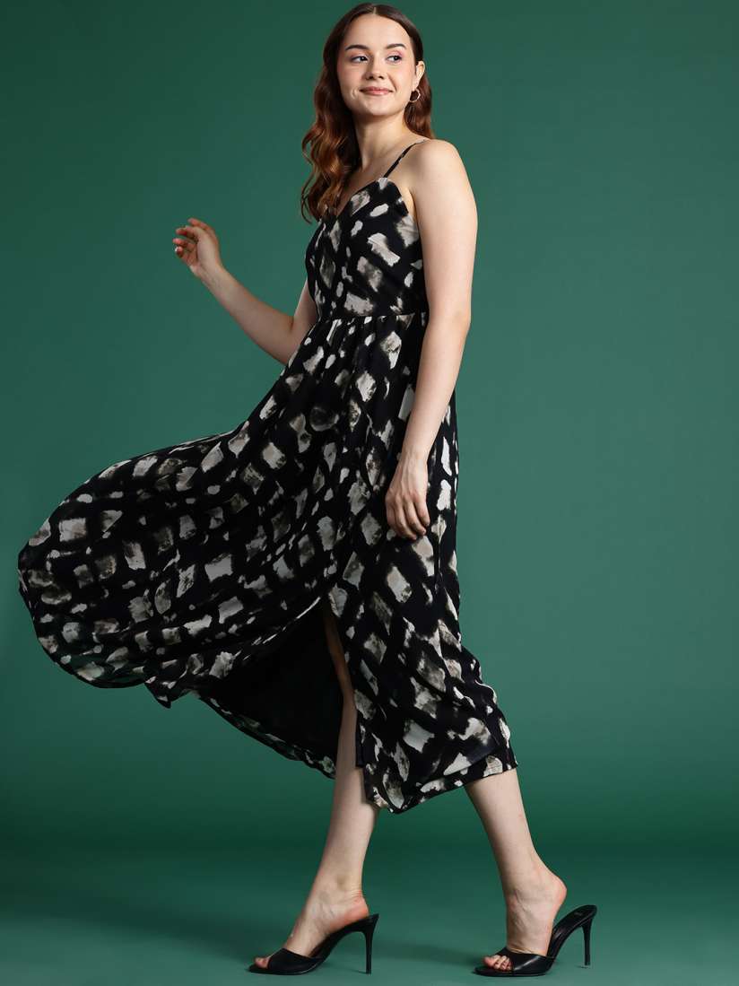 Fit and flare dress myntra hot sale