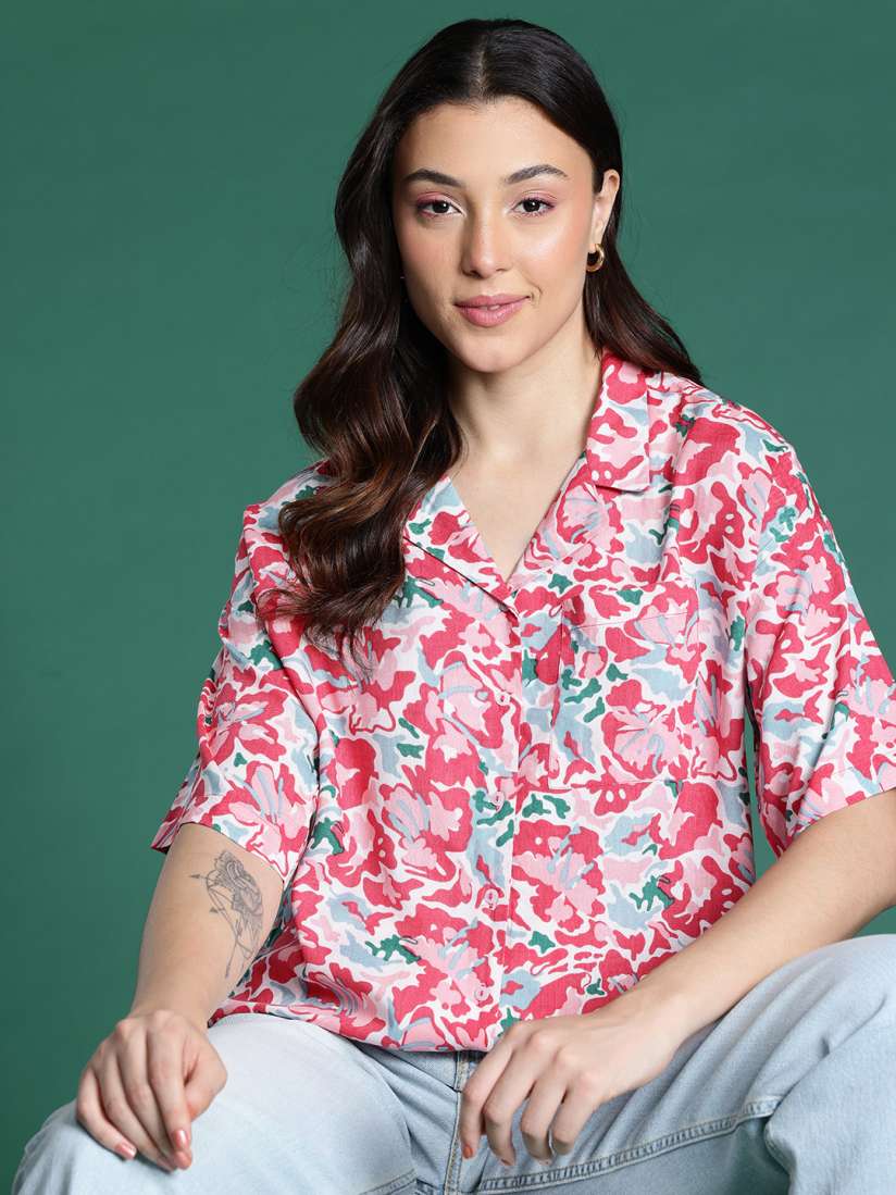 Buy DressBerry Opaque Printed Casual Shirt Shirts for Women 29760788 Myntra