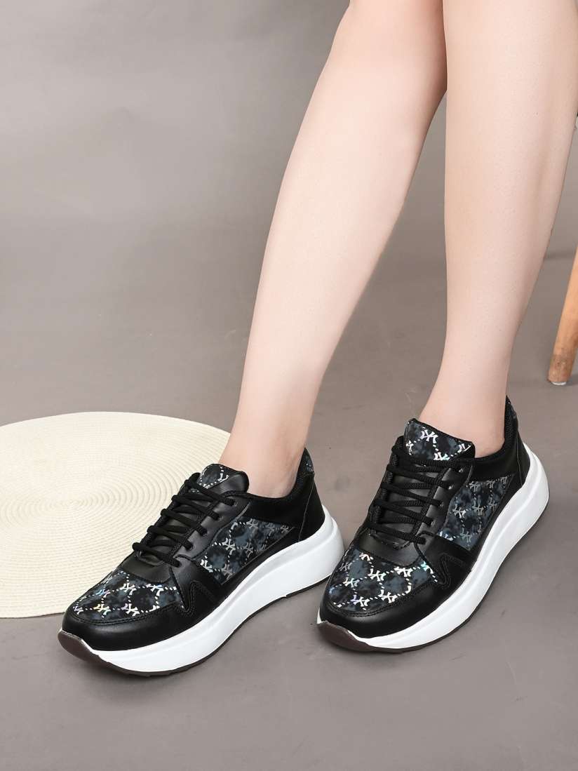 Round toe casual sneakers sale