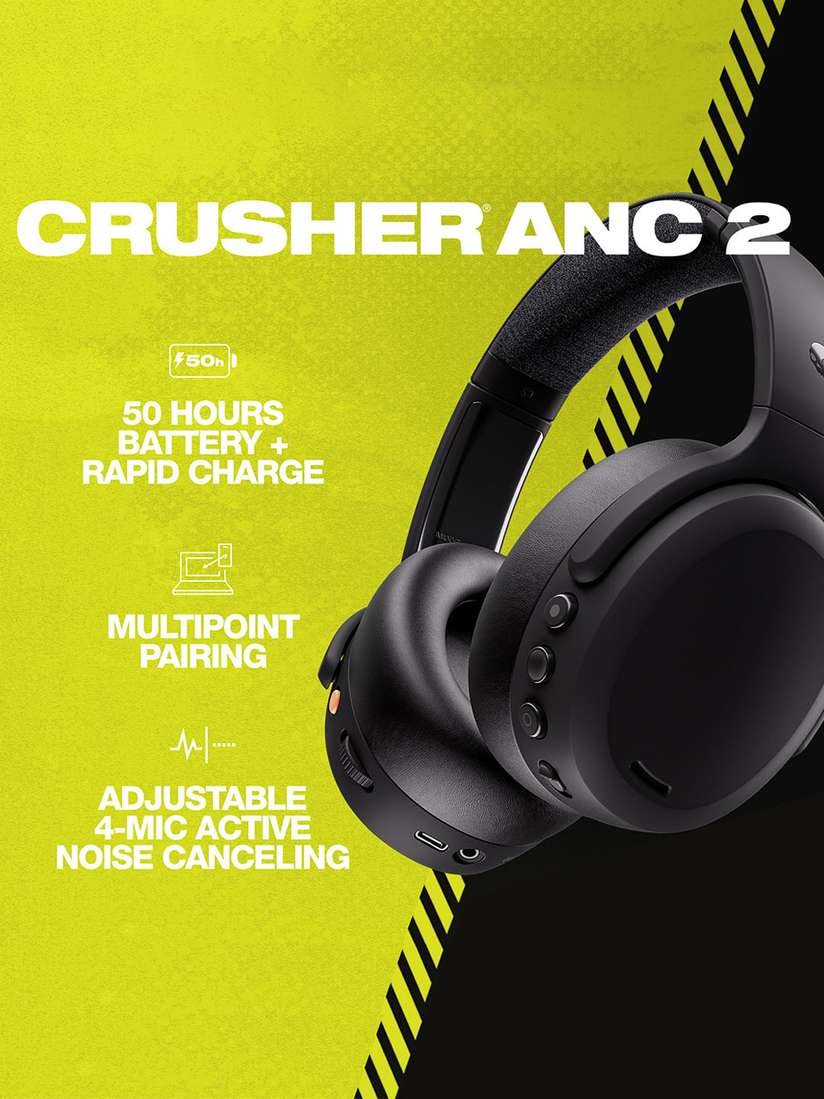 Buy Skullcandy Crusher ANC 2 Over-Ear Noise Cancelling Wireless 
