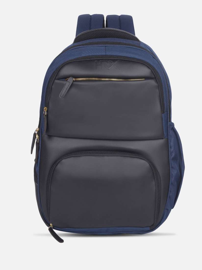 Buy HRX by Hrithik Roshan Unisex Navy Blue Backpack with Rain Cover Reflective Strip Backpacks for Unisex 29775910 Myntra