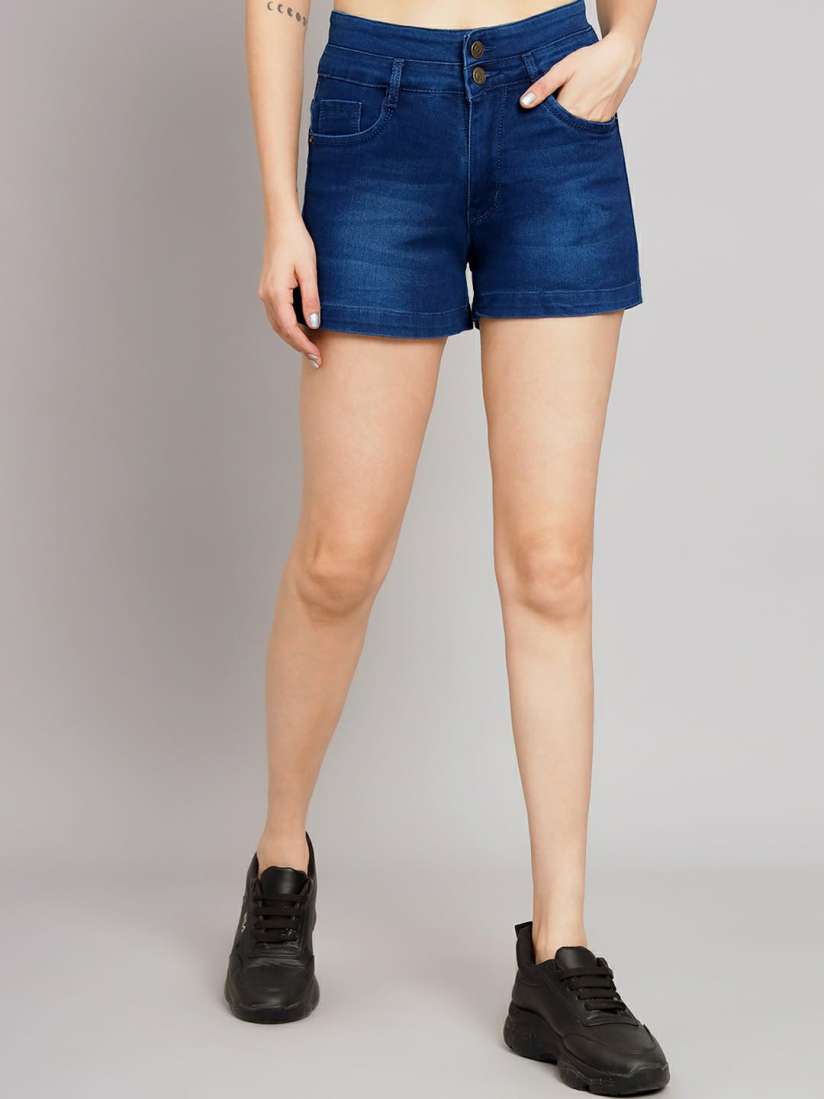 Myntra denim shorts store