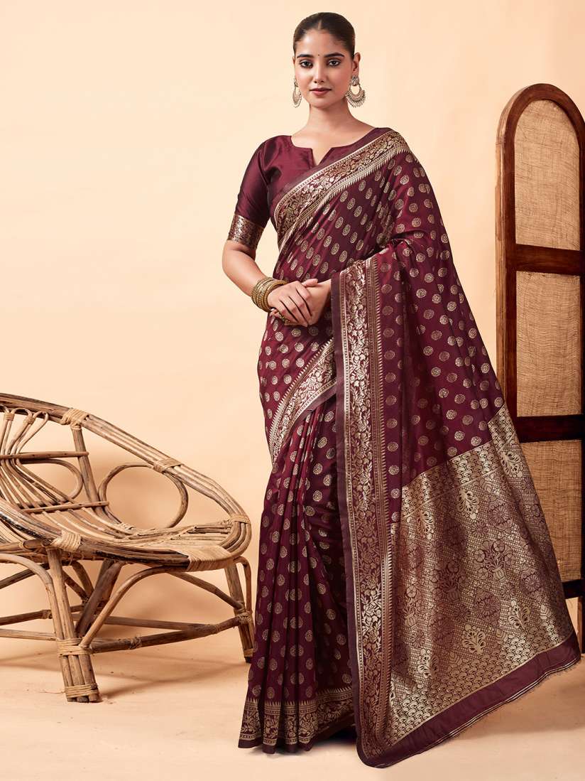 Buy KALINI Woven Design Zari Banarasi Saree Sarees for Women 29801472 Myntra