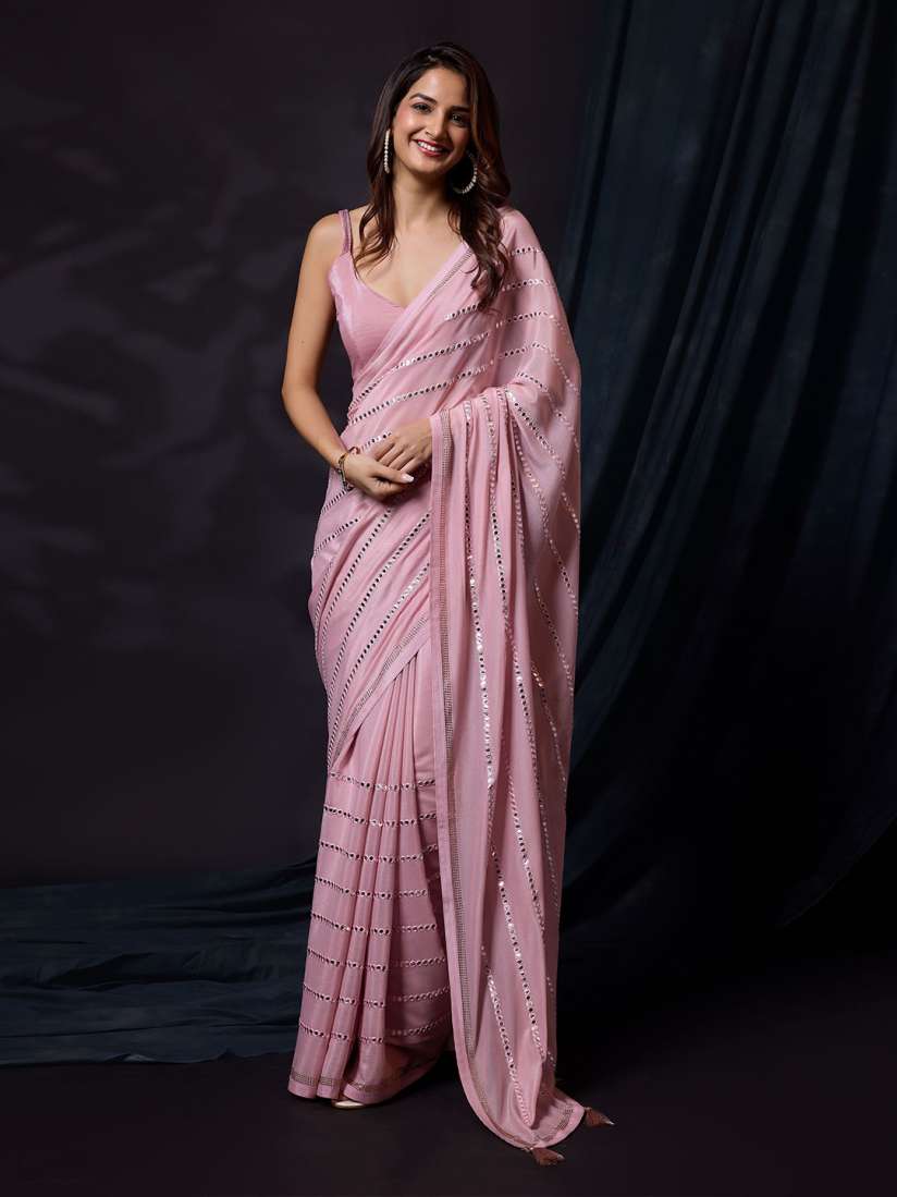 Buy Trendmalls Embellished Mirror Work Saree Sarees for Women 29803732 Myntra