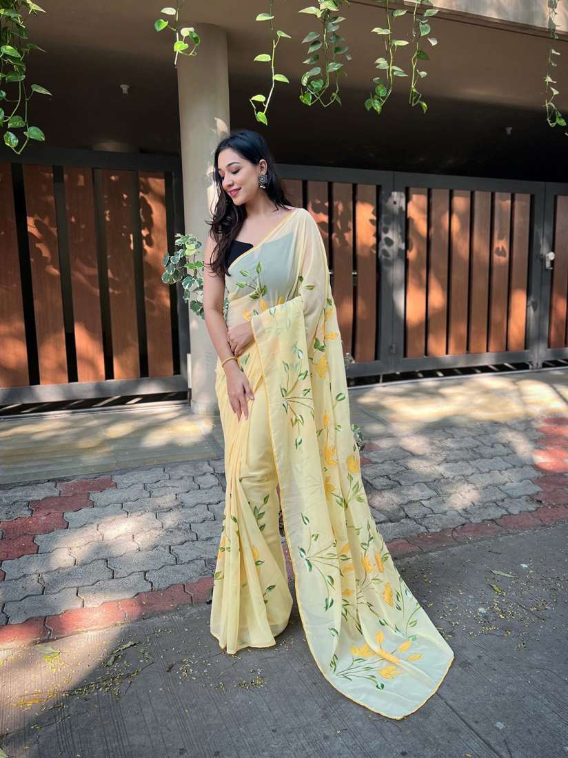 Myntra quenched sarees georgette