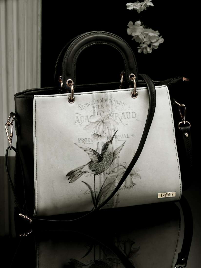 Buy LaFille Floral Printed PU Structured Handheld Bag Handbags for Women 29811598 Myntra